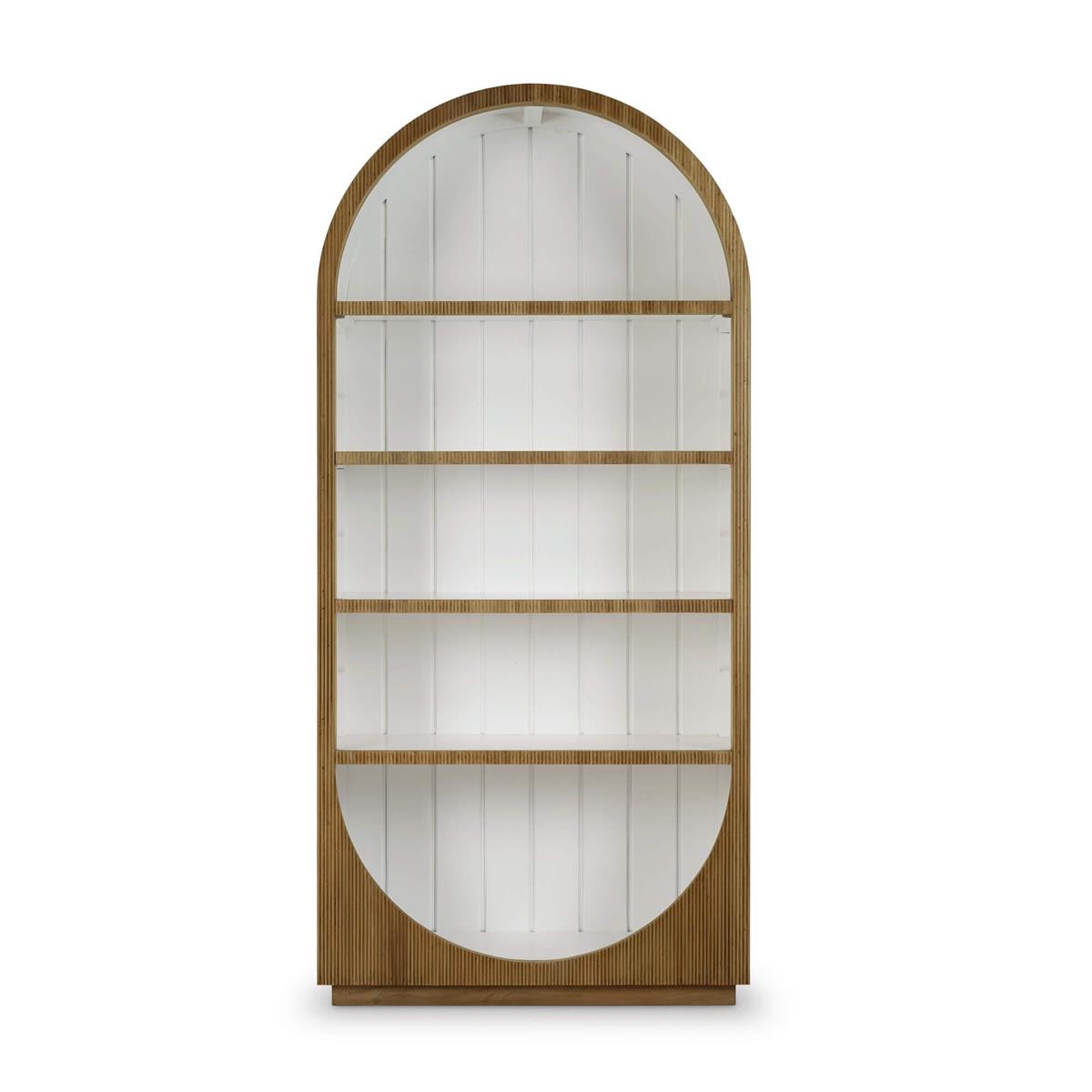 Bramble Bilbao Bookcase — Antique French Oak / True White *