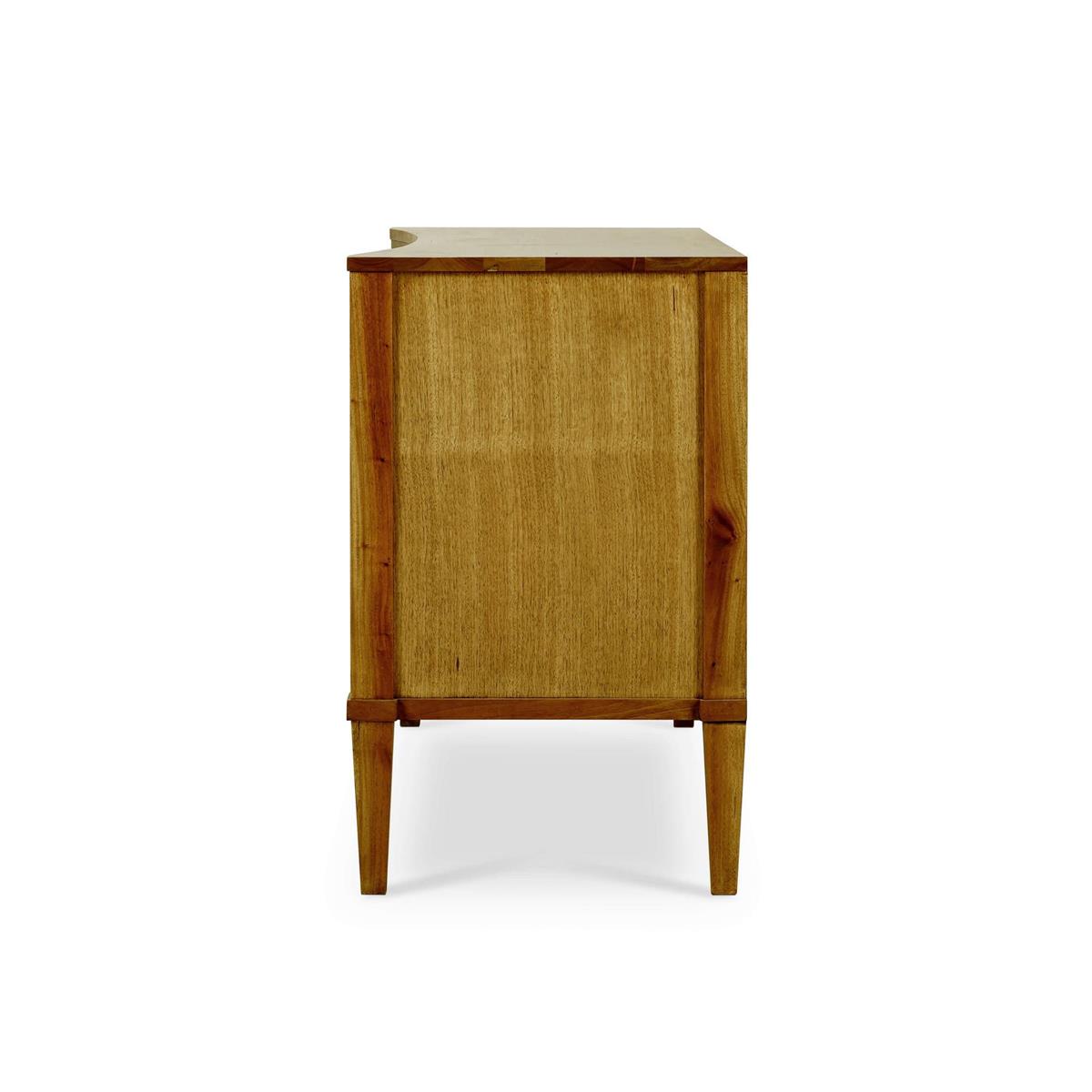 Bramble Bow 3 Drawer Chest — Antique French Oak