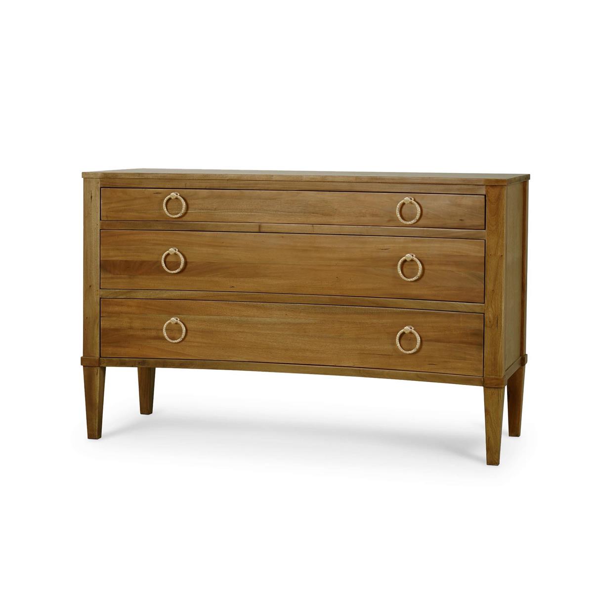 Bramble Bow 3 Drawer Chest — Antique French Oak