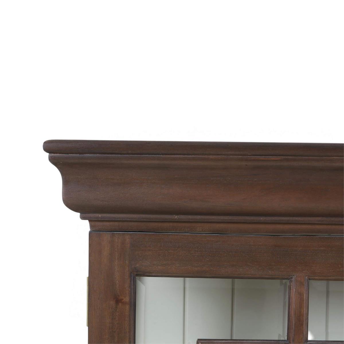 Bramble Bruges 3 Door Credenza — Dark Walnut / Putty