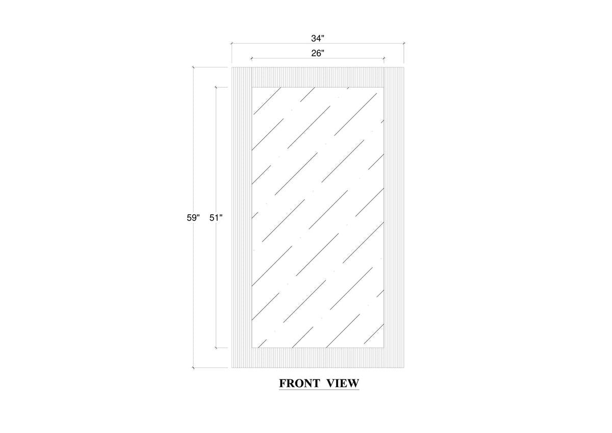 Bramble Bilbao Mirror — True White *
