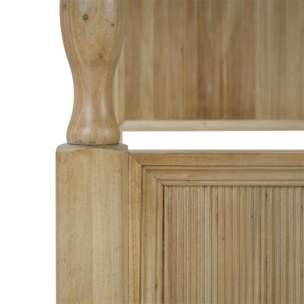 Bramble Brighton Wooden Back Bed Queen — Fruit Wood