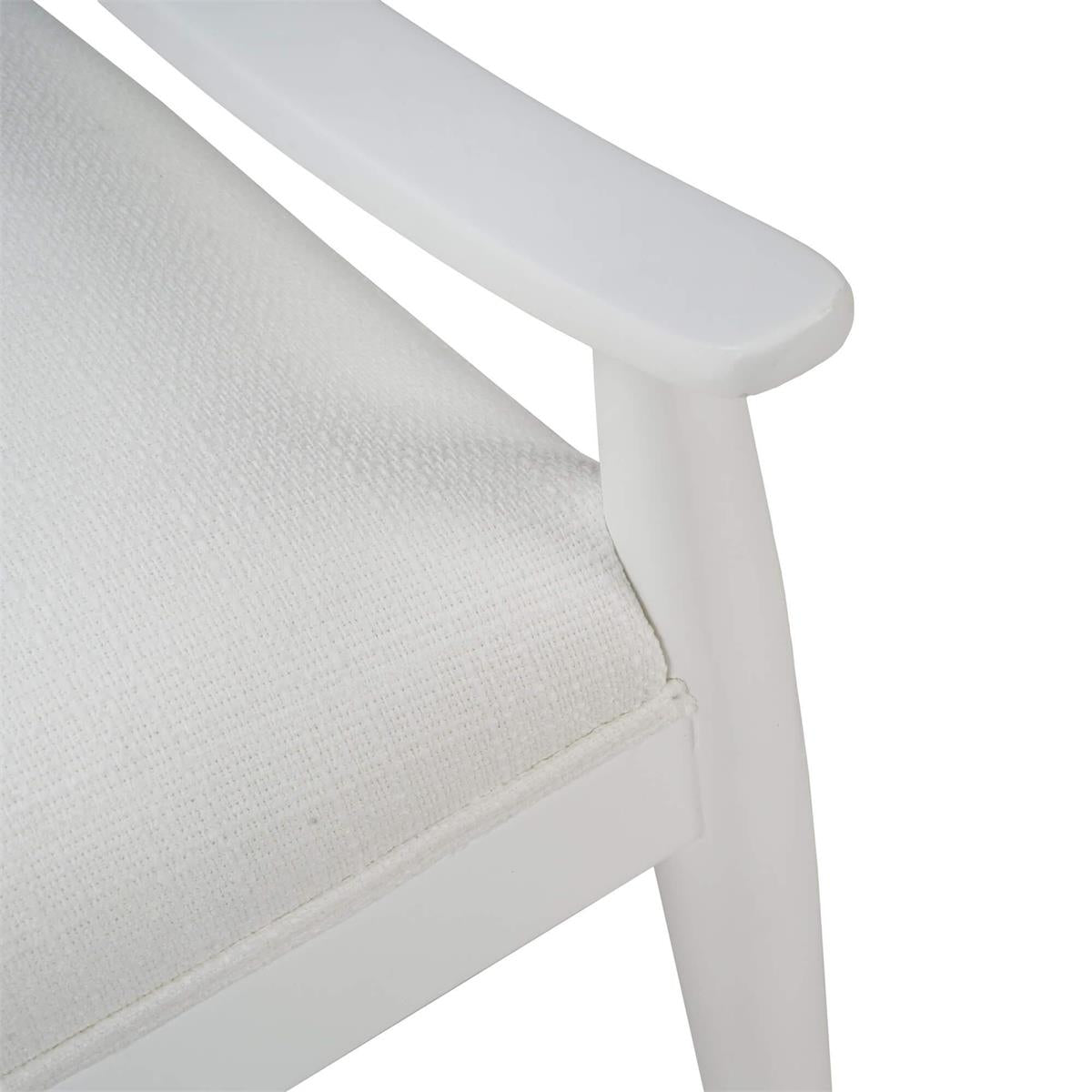 Bramble Oslo Dining Chair w/ Rattan Back — True White * / Arctic