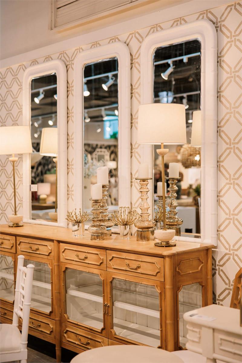 Bramble Chelsea Arched Mirror — Architectural White / Light Distressed