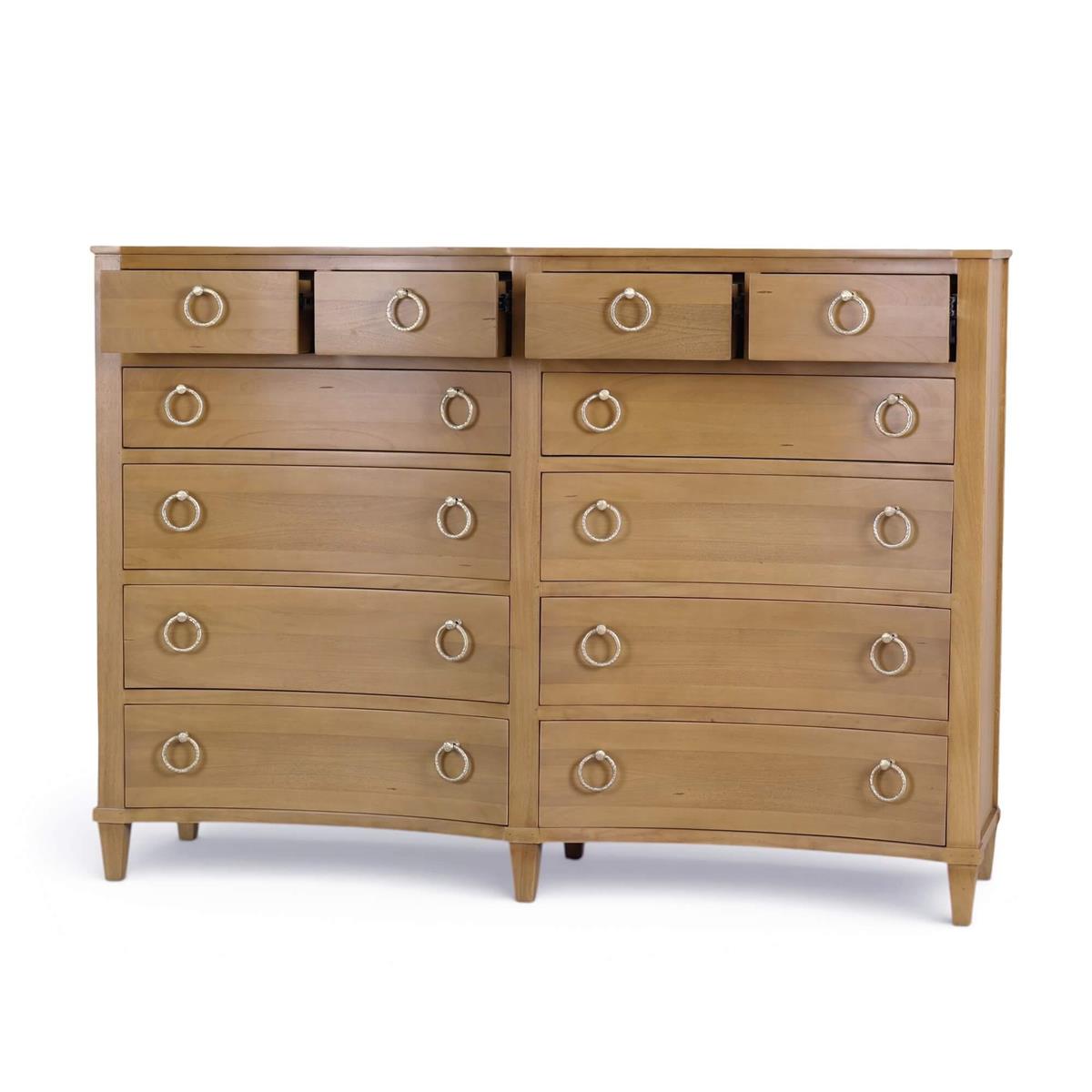 Bramble Bow 12 Drawer Dresser — Antique French Oak