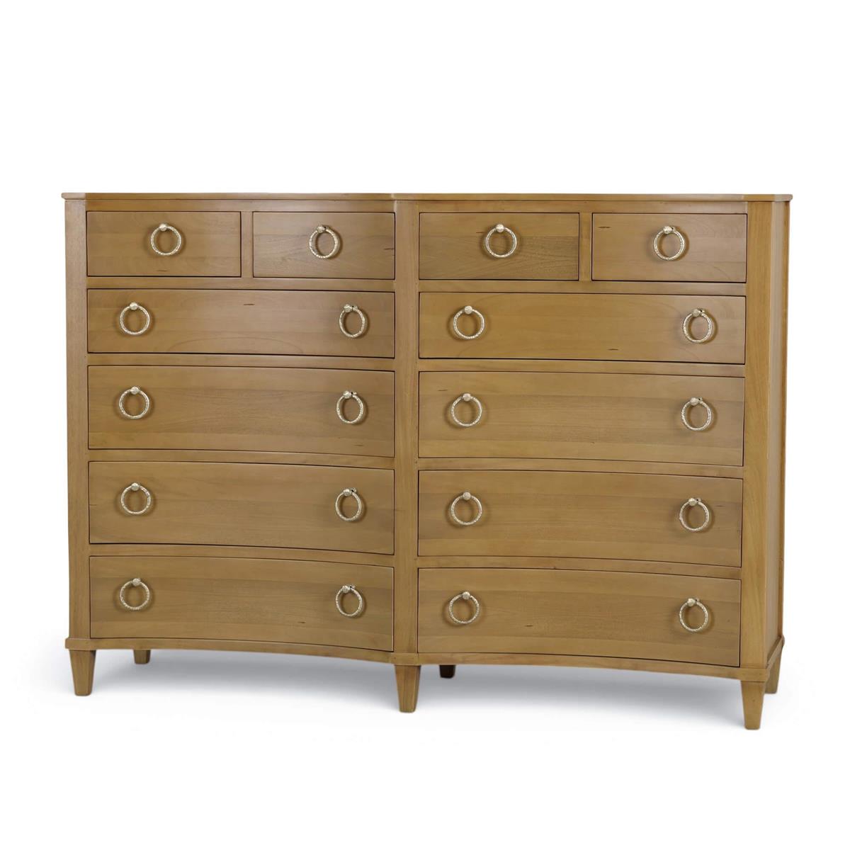 Bramble Bow 12 Drawer Dresser — Antique French Oak