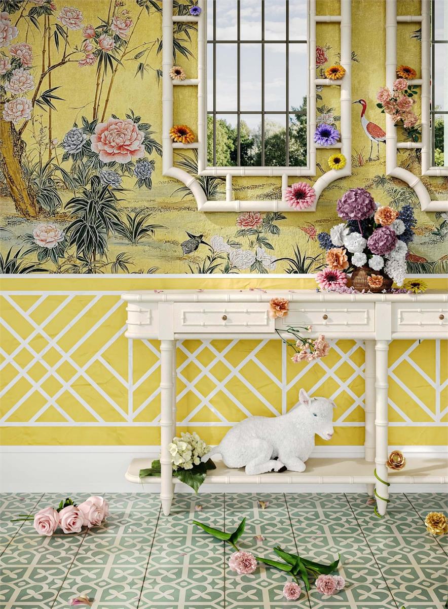 Bramble Hurlingham Long Console — Putty / No Distress