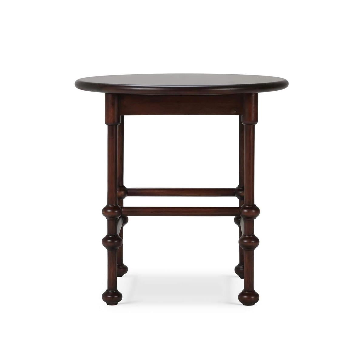 Bramble York Side Table — Matt Teak Brown