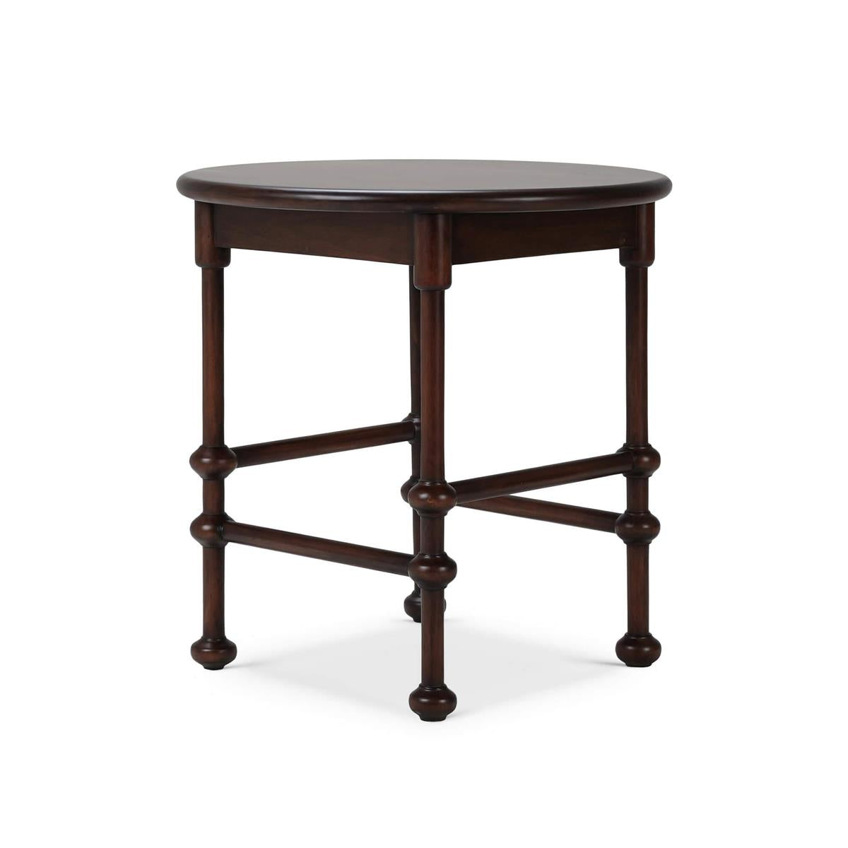 Bramble York Side Table — Matt Teak Brown