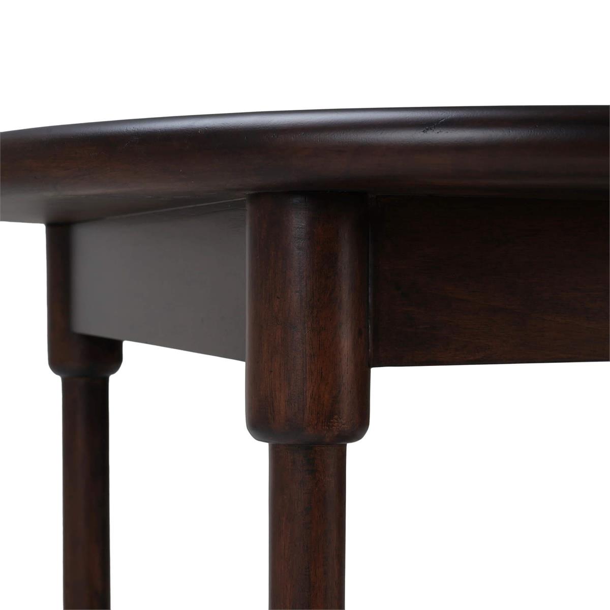 Bramble York Side Table — Matt Teak Brown
