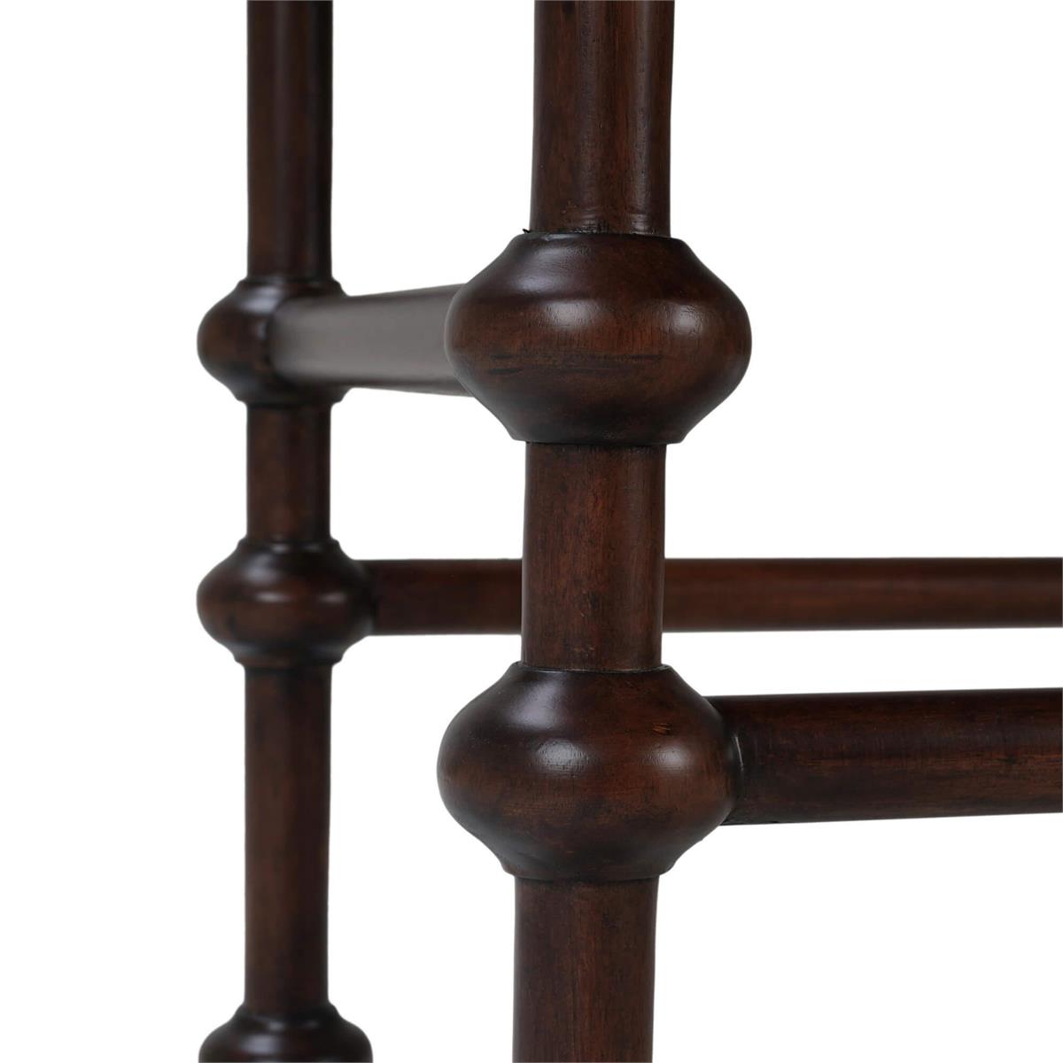 Bramble York Side Table — Matt Teak Brown