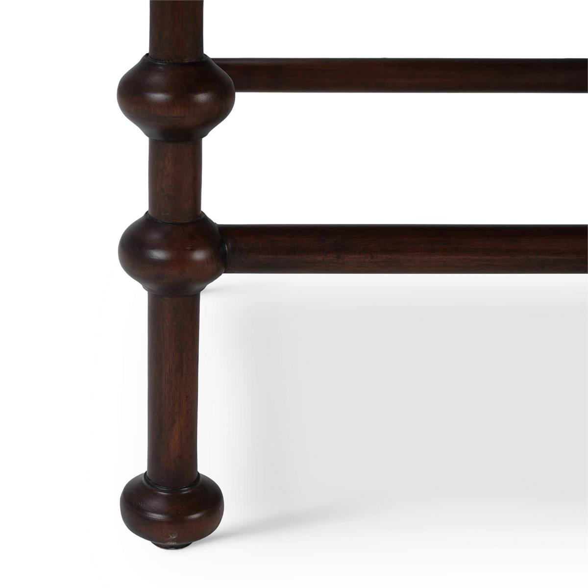 Bramble York Side Table — Matt Teak Brown