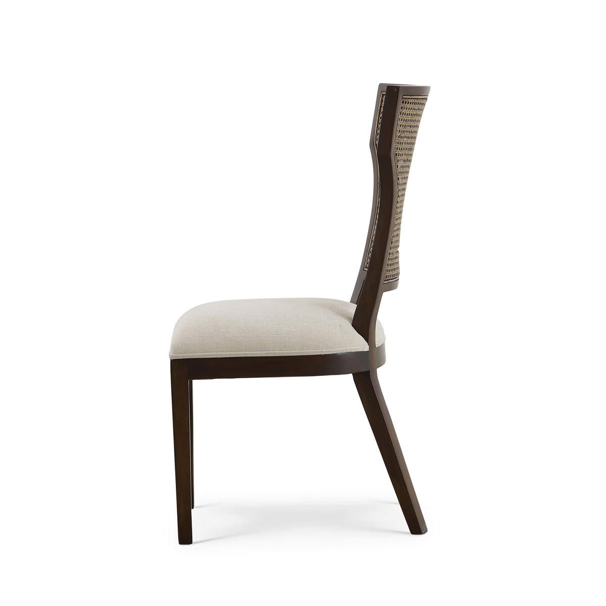 Bramble Aldgate Dining Chair — Matt Teak Brown / Thames Natural