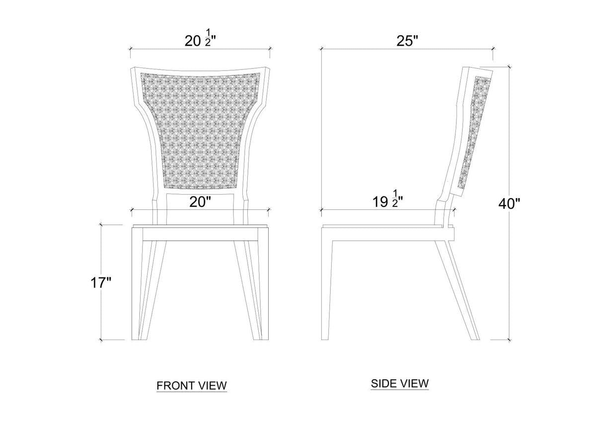 Bramble Aldgate Dining Chair — Matt Teak Brown / Thames Natural