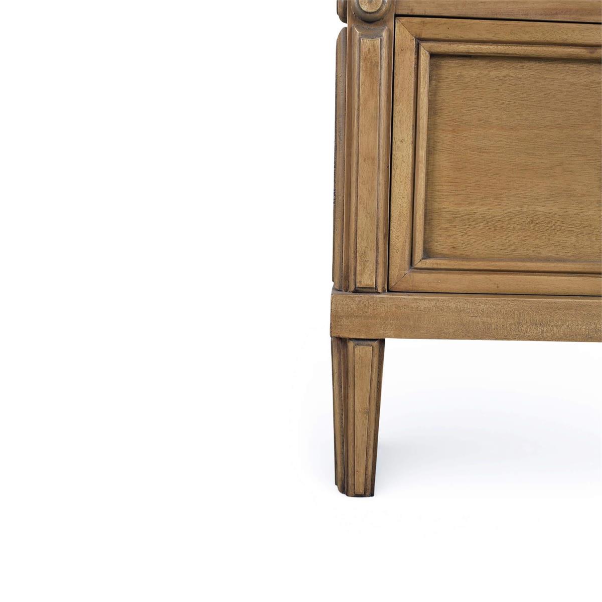 Bramble Chalfont 2 Drawer Bedside Table — Antique French Oak