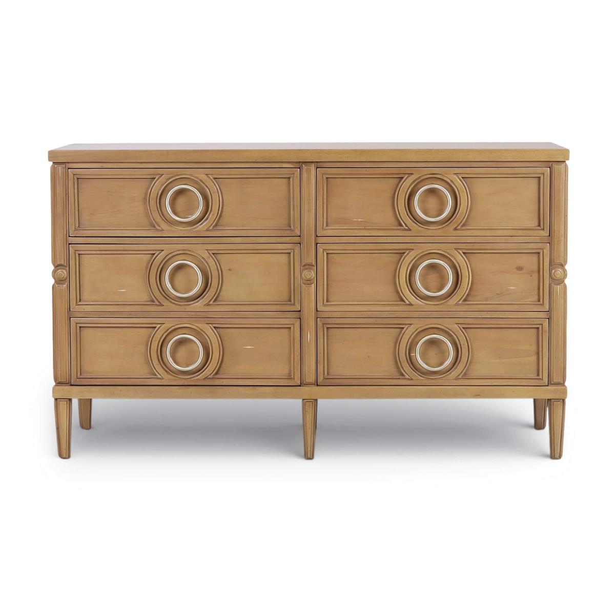 Bramble Chalfont 6 Drawer Dresser — Antique French Oak