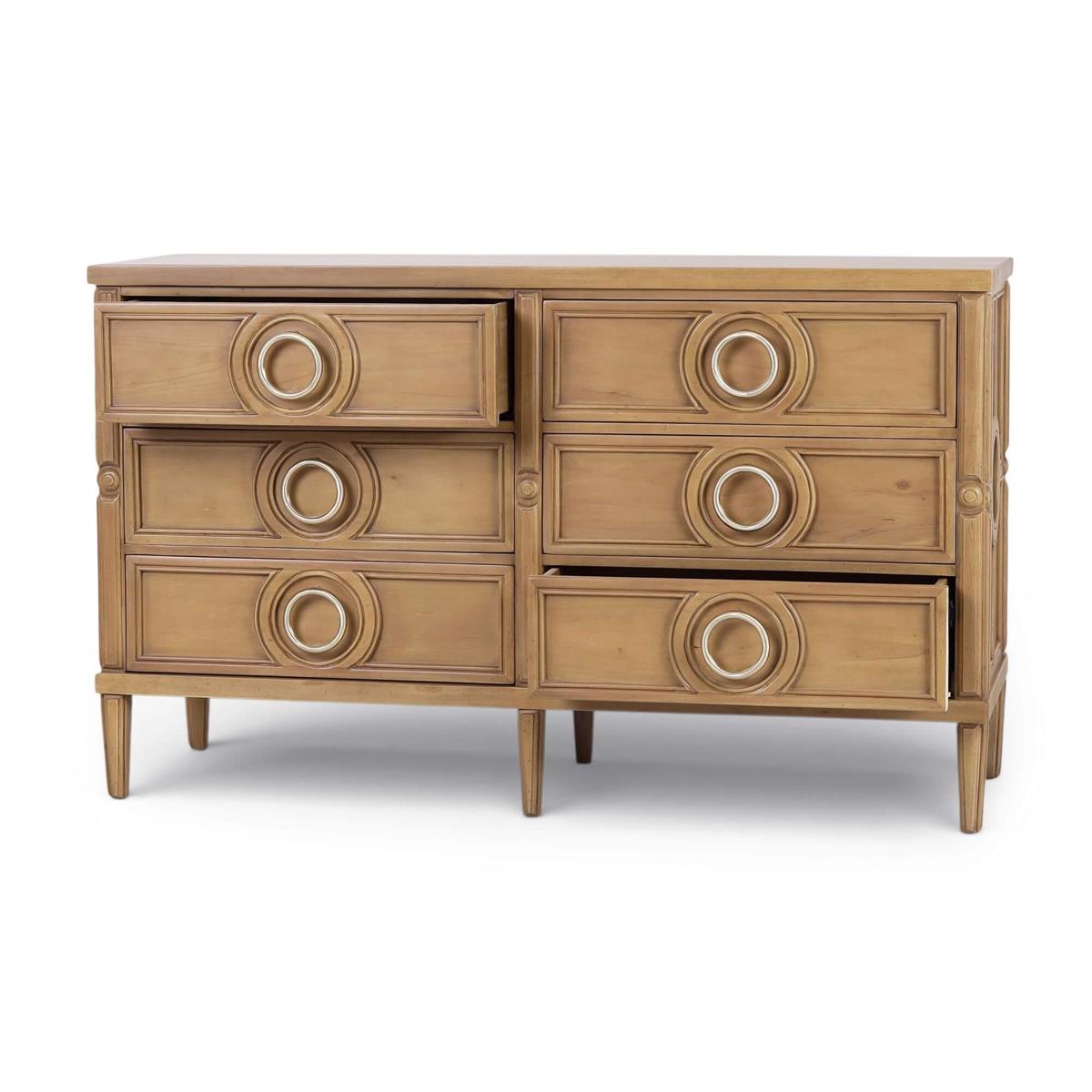 Bramble Chalfont 6 Drawer Dresser — Antique French Oak