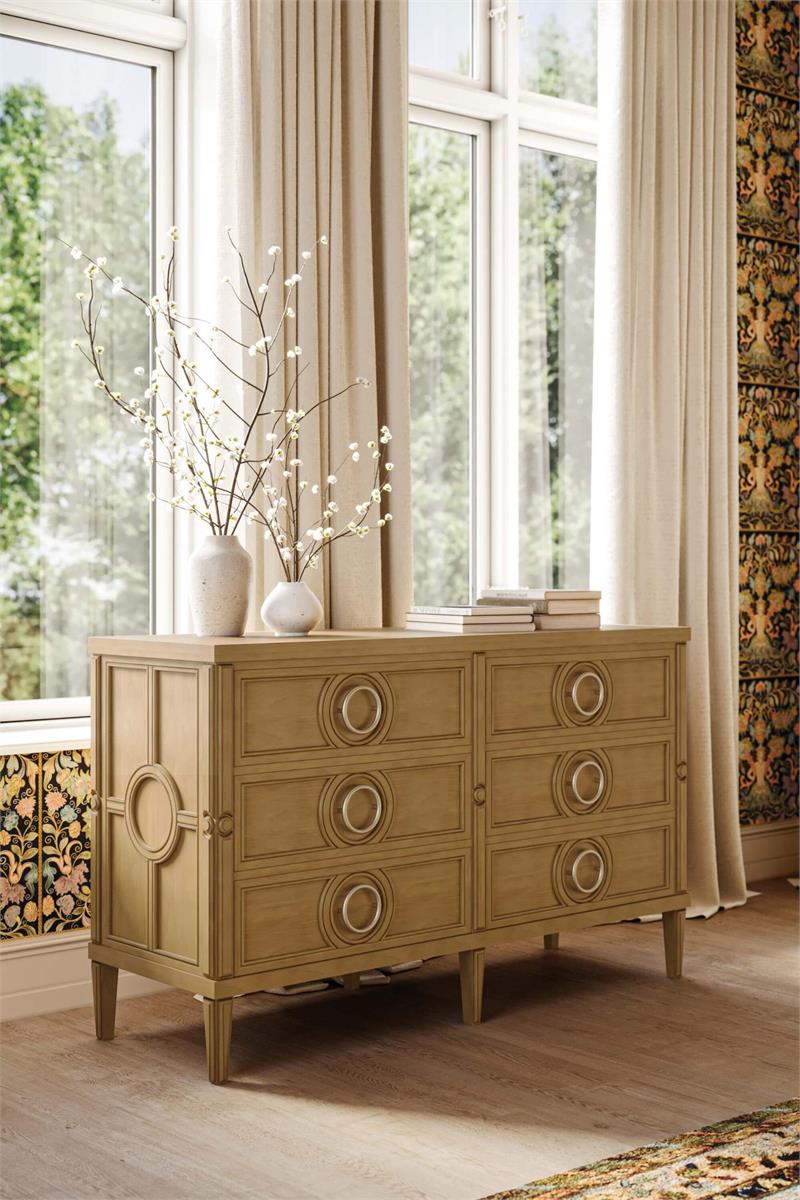 Bramble Chalfont 6 Drawer Dresser — Antique French Oak