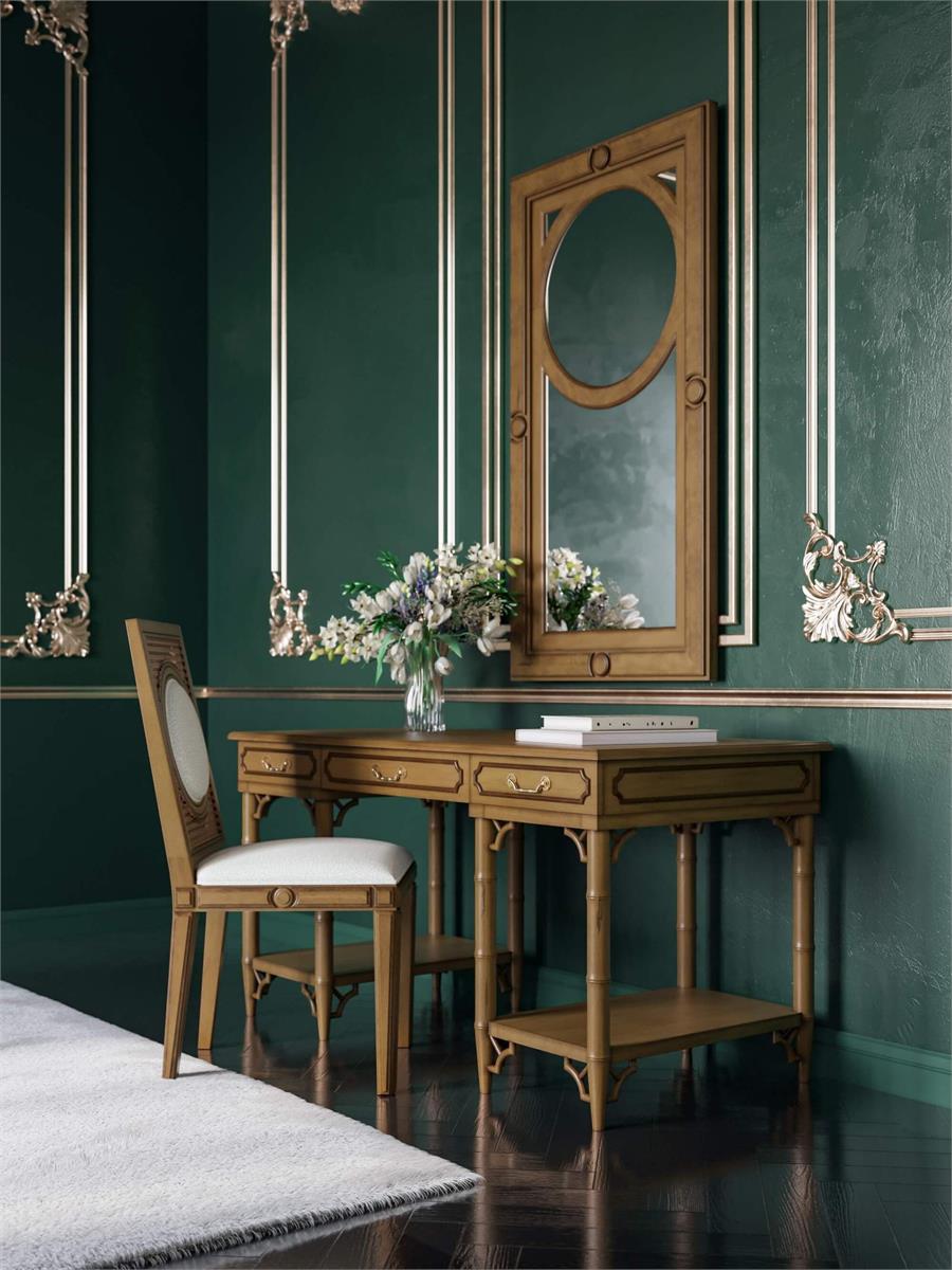 Bramble Chelsea Pedestal Desk — Antique French Oak
