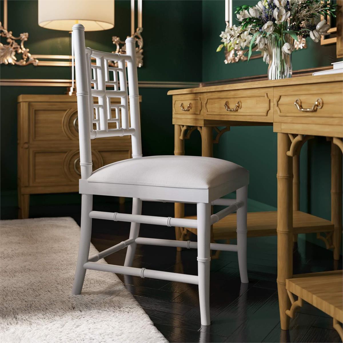 Bramble Chelsea Pedestal Desk — Antique French Oak