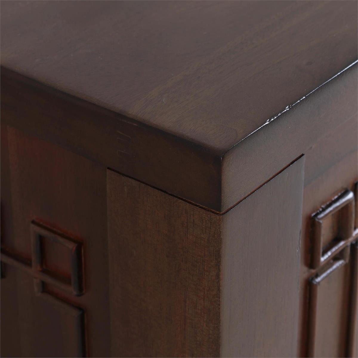 Bramble Knightsbridge Narrow 2 Door Sideboard — Dark Walnut