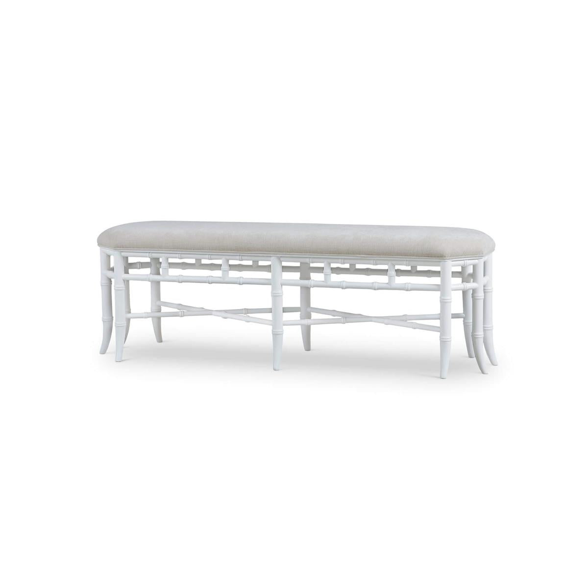 Bramble Grosvenor Bench — Architectural White / Thames Natural