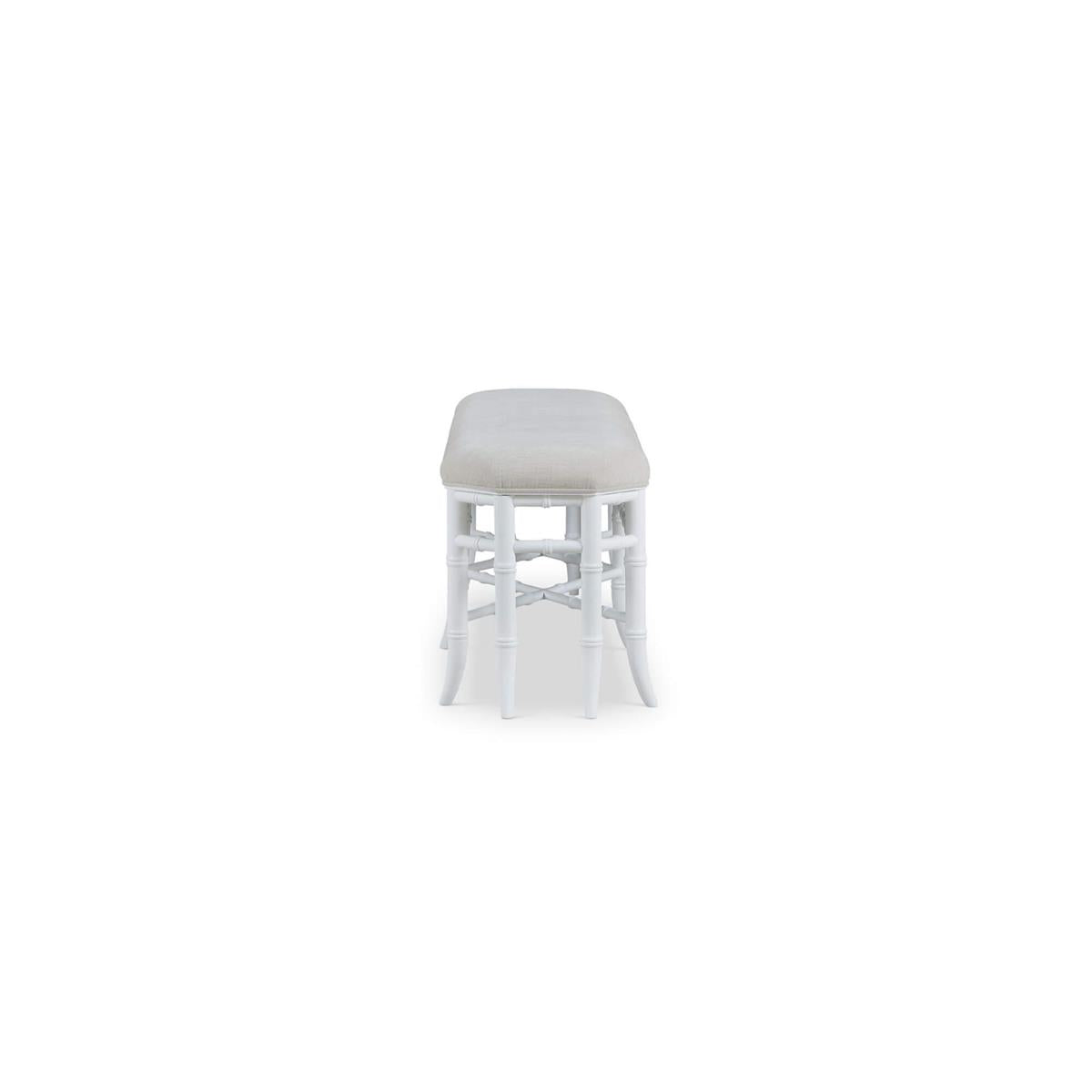 Bramble Grosvenor Bench — Architectural White / Thames Natural