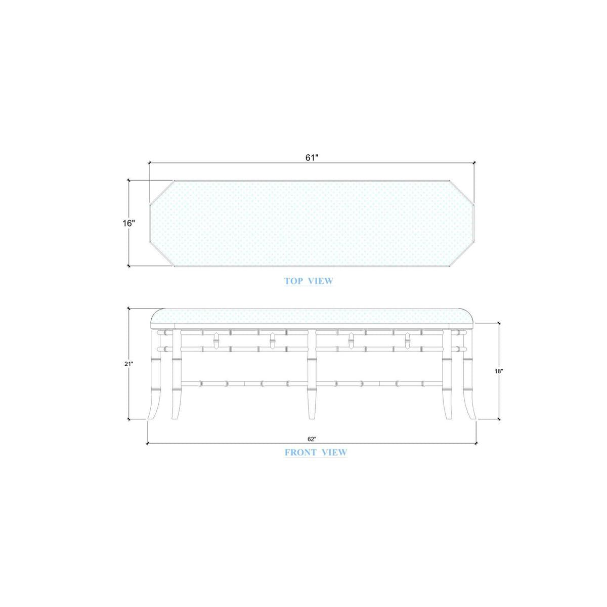 Bramble Grosvenor Bench — Architectural White / Thames Natural