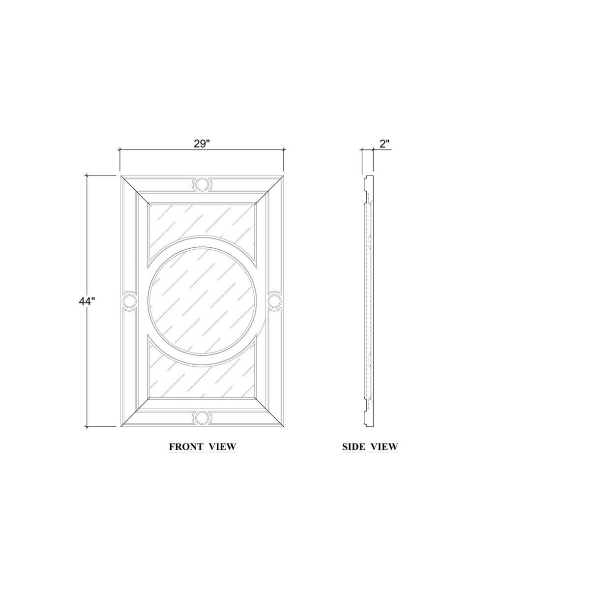 Bramble Chalfont Mirror — Antique French Oak