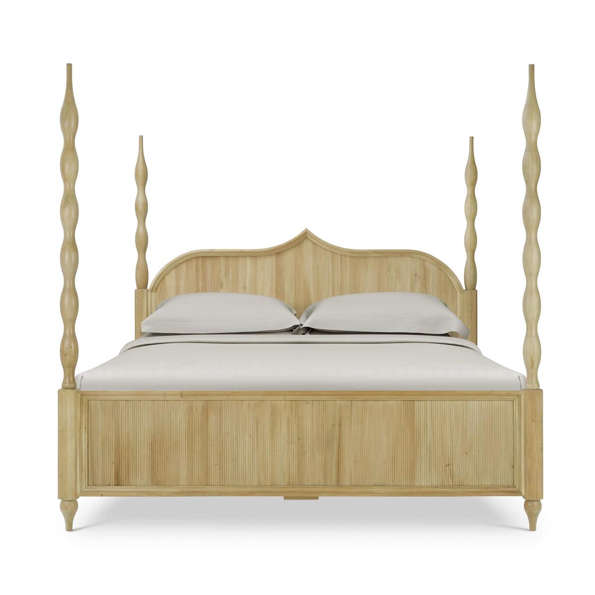Bramble Brighton Wooden Back Bed King — Fruit Wood