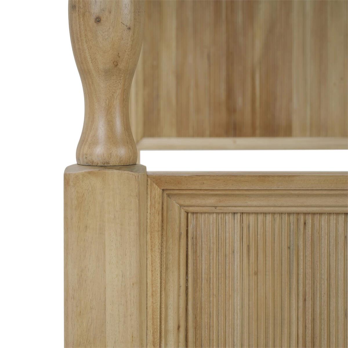Bramble Brighton Wooden Back Bed King — Fruit Wood