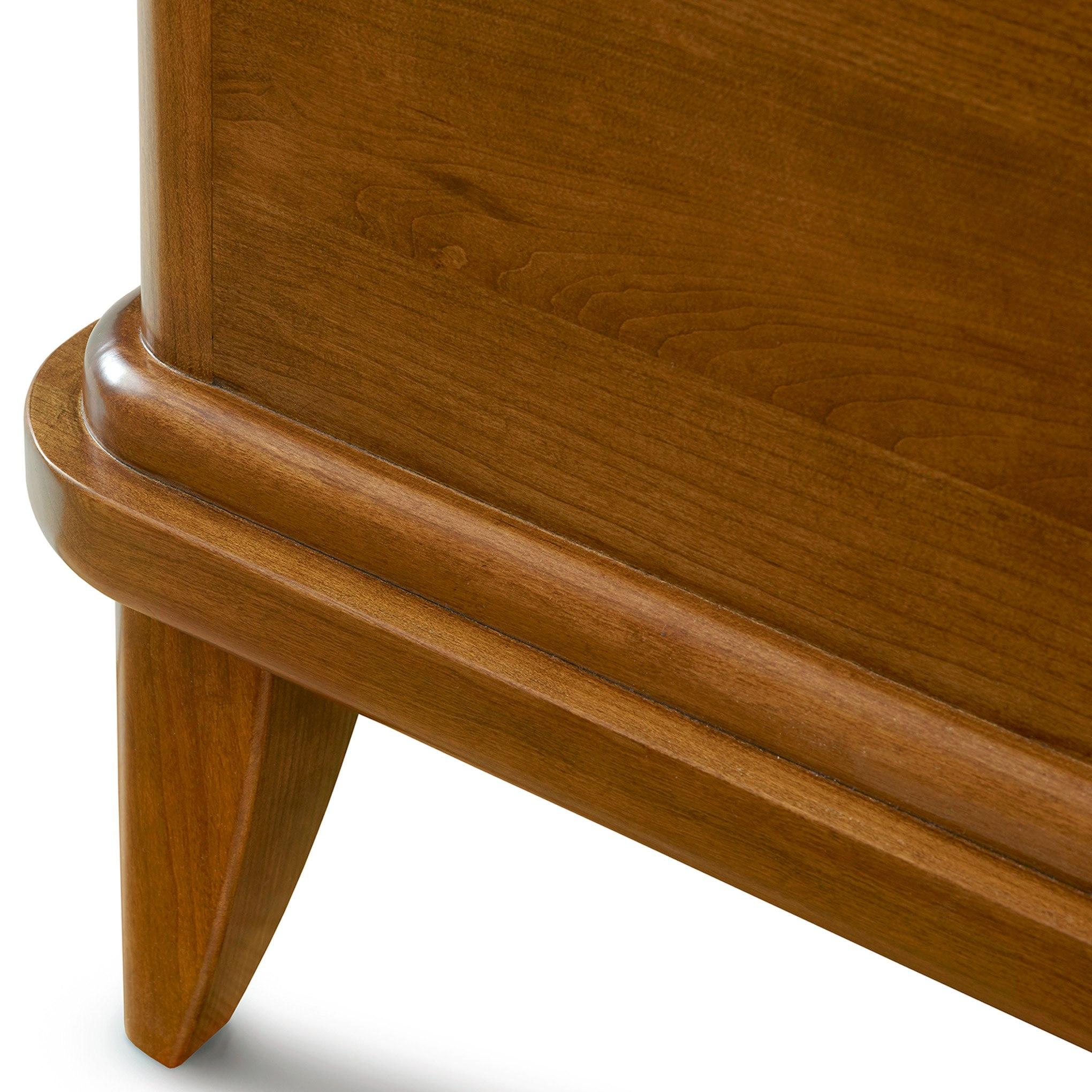Stickley Martine Bed with Upholstered Headboard — Cherry 91N Bristol