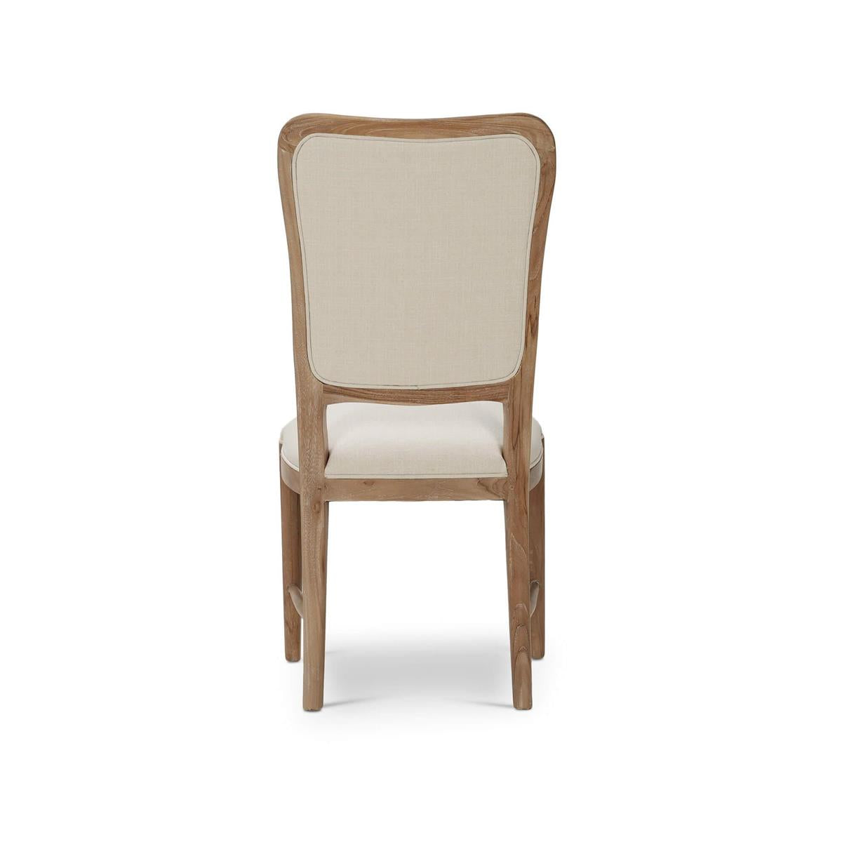 Bramble Laurna Teak Dining Chair — Teak White Wash / Natural