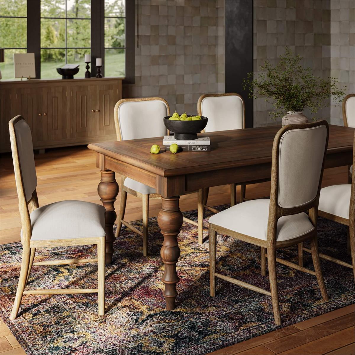 Bramble Laurna Teak Dining Chair — Teak White Wash / Natural