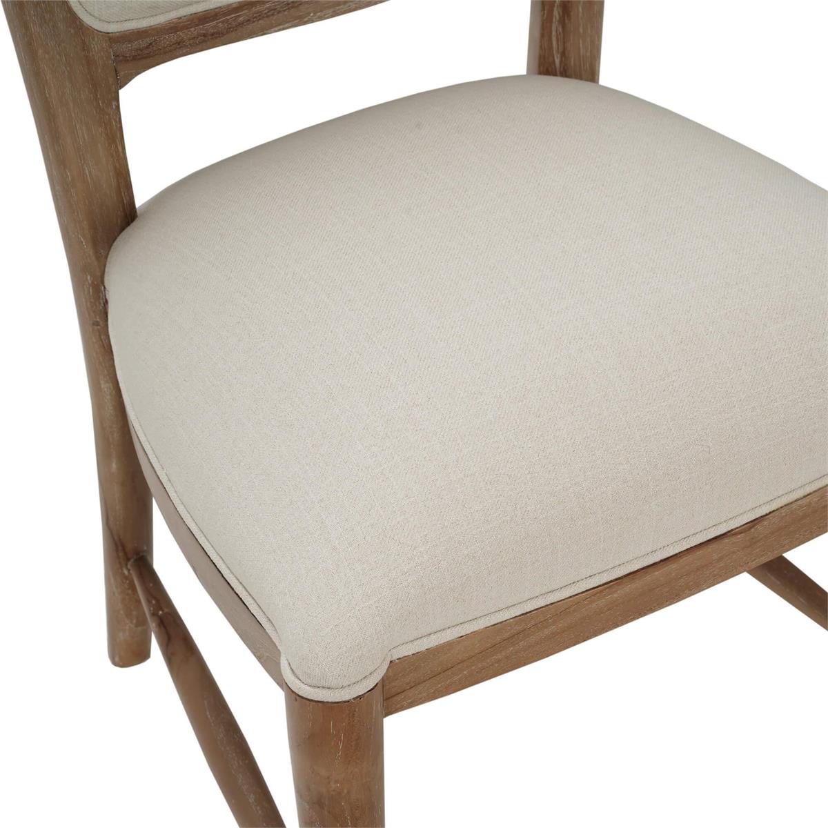 Bramble Laurna Teak Dining Chair — Teak White Wash / Natural