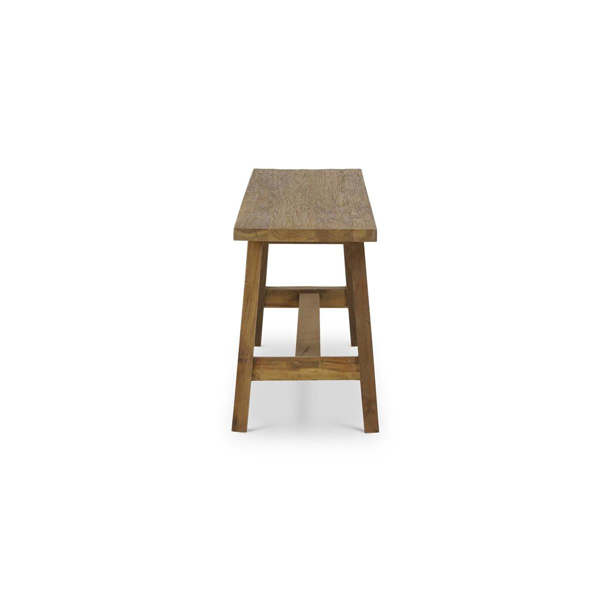 Bramble Rustic Reclaimed Teak Bench — Teak Natural