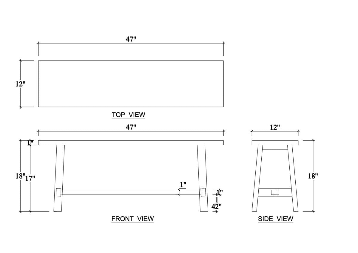 Bramble Rustic Reclaimed Teak Bench — Teak Natural