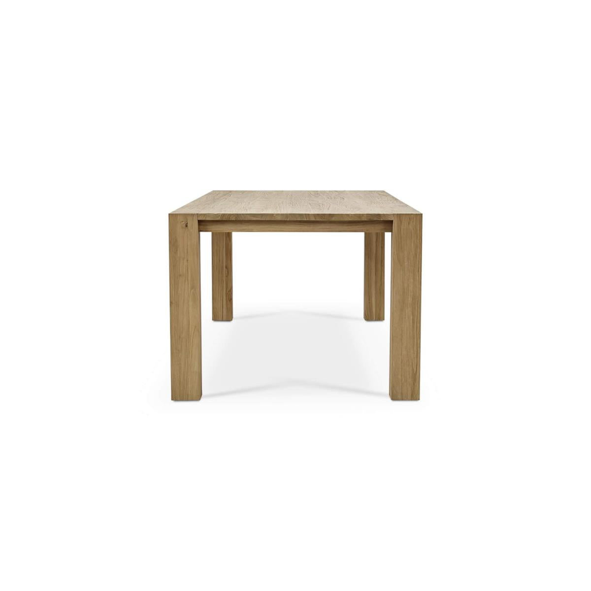 Bramble Tuscan Rustic Distressed Teak Dining Table 96'' — Teak Natural