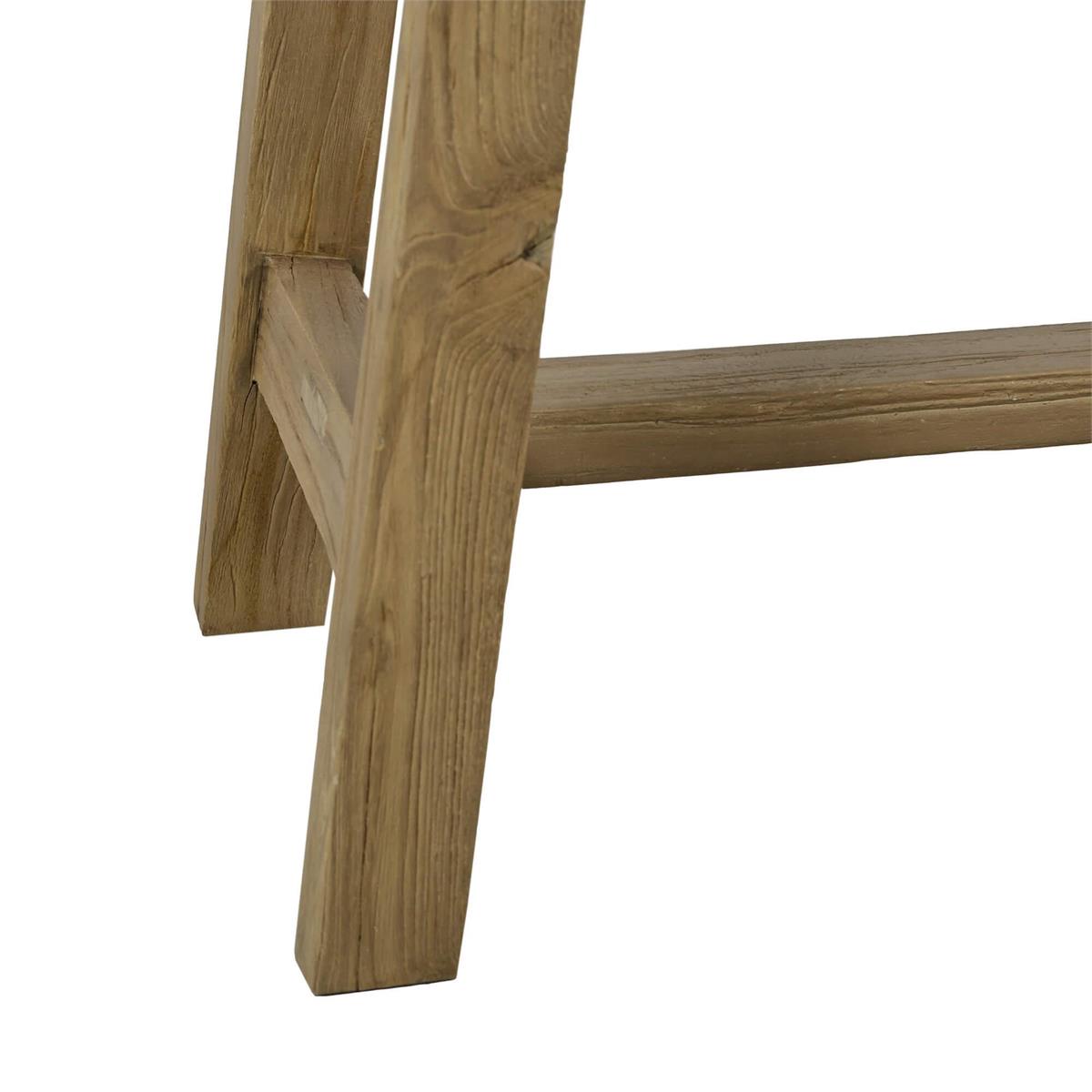Bramble Tuscan Rustic Distressed Teak Bench — Teak Natural