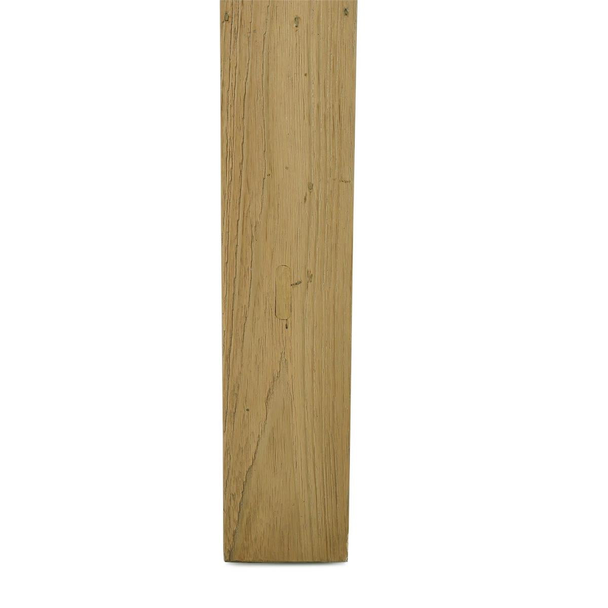 Bramble Tuscan Rustic Distressed Teak Side Table — Teak Natural