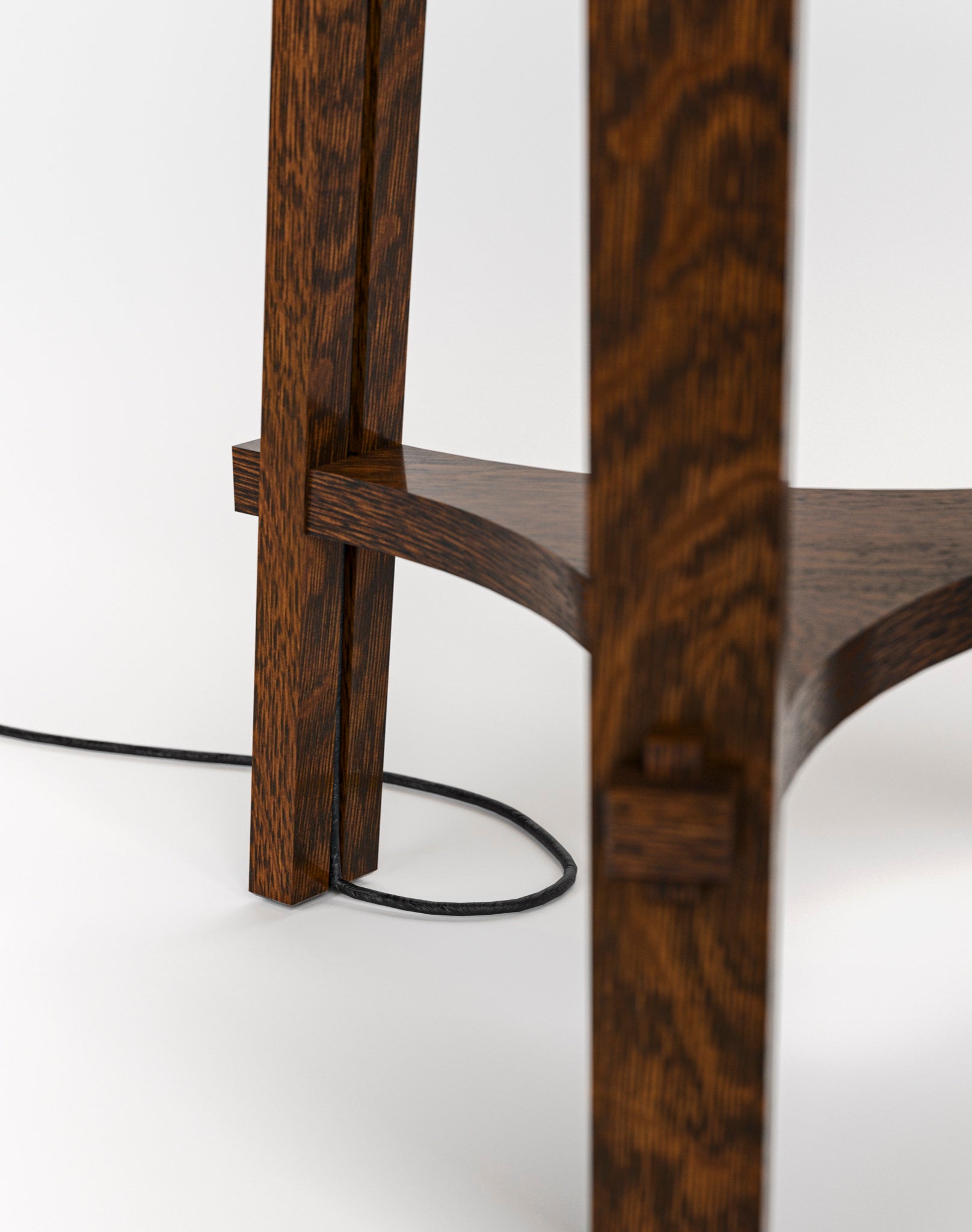 Stickley Mission Tripod Floor Lamp — Mission Tripod Floor Lamp Base Detail