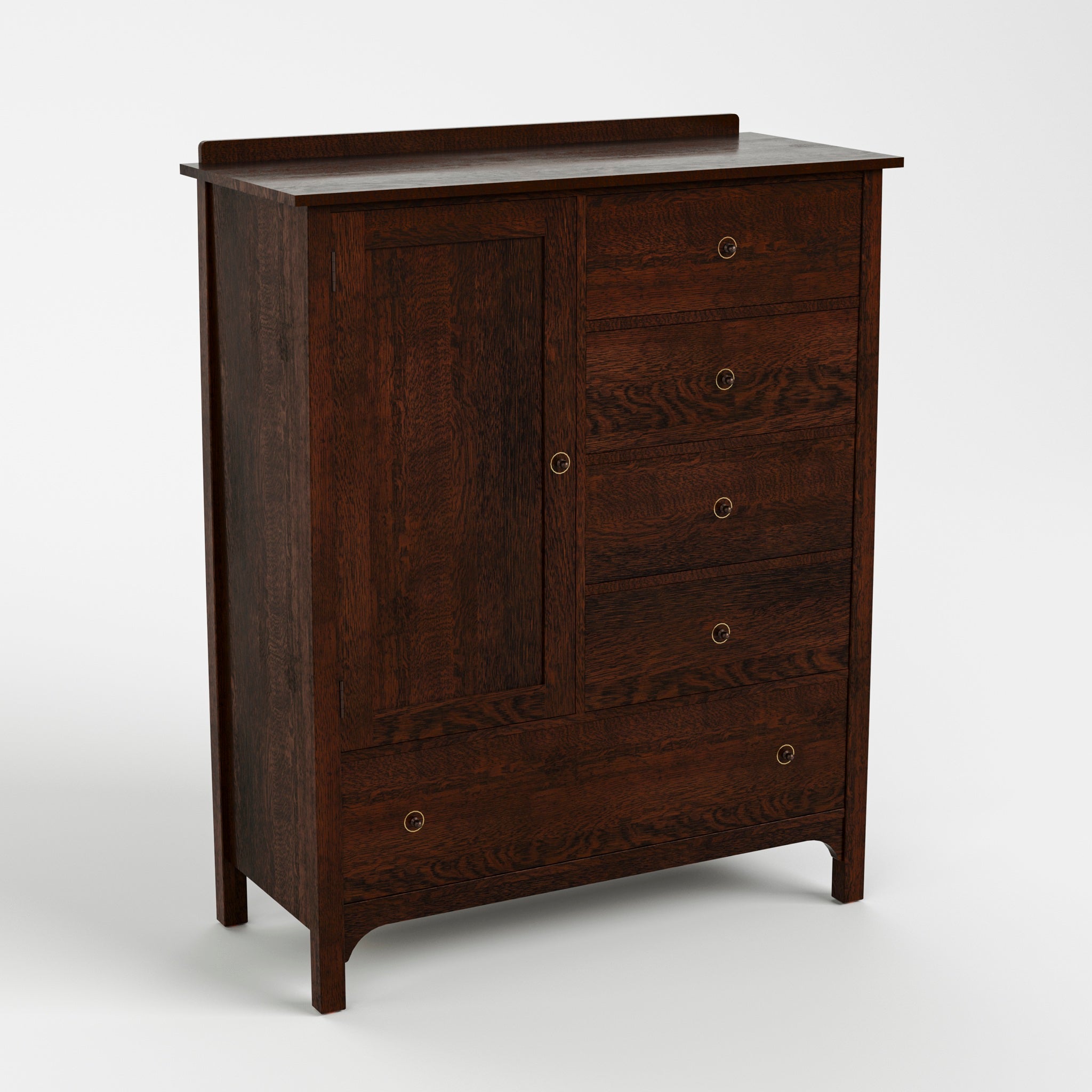 Stickley Gustav 5-Drawer Armoire — Gustav 5 Drawer Armiore High Angle