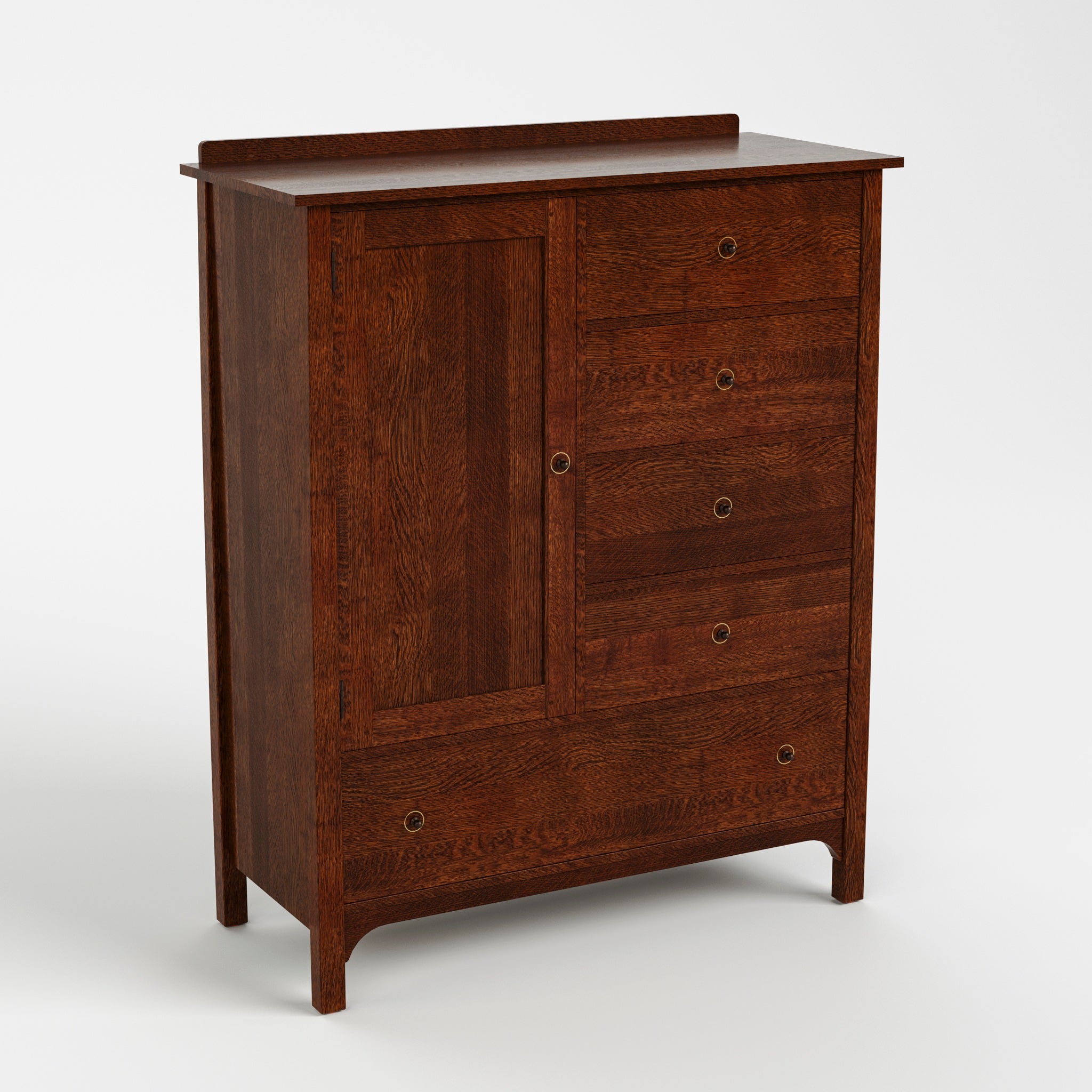 Stickley Gustav 5-Drawer Armoire — Gustav 5 Drawer Armoire High Angle