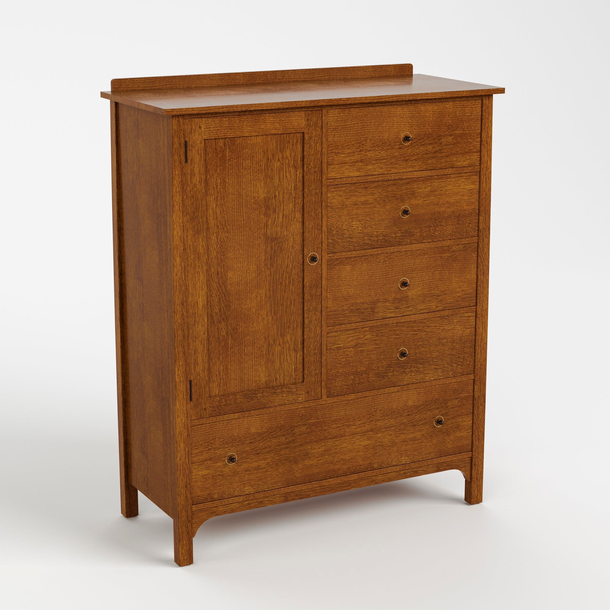 Stickley Gustav 5-Drawer Armoire — Gustav 5 Drawer Armoire High Angle