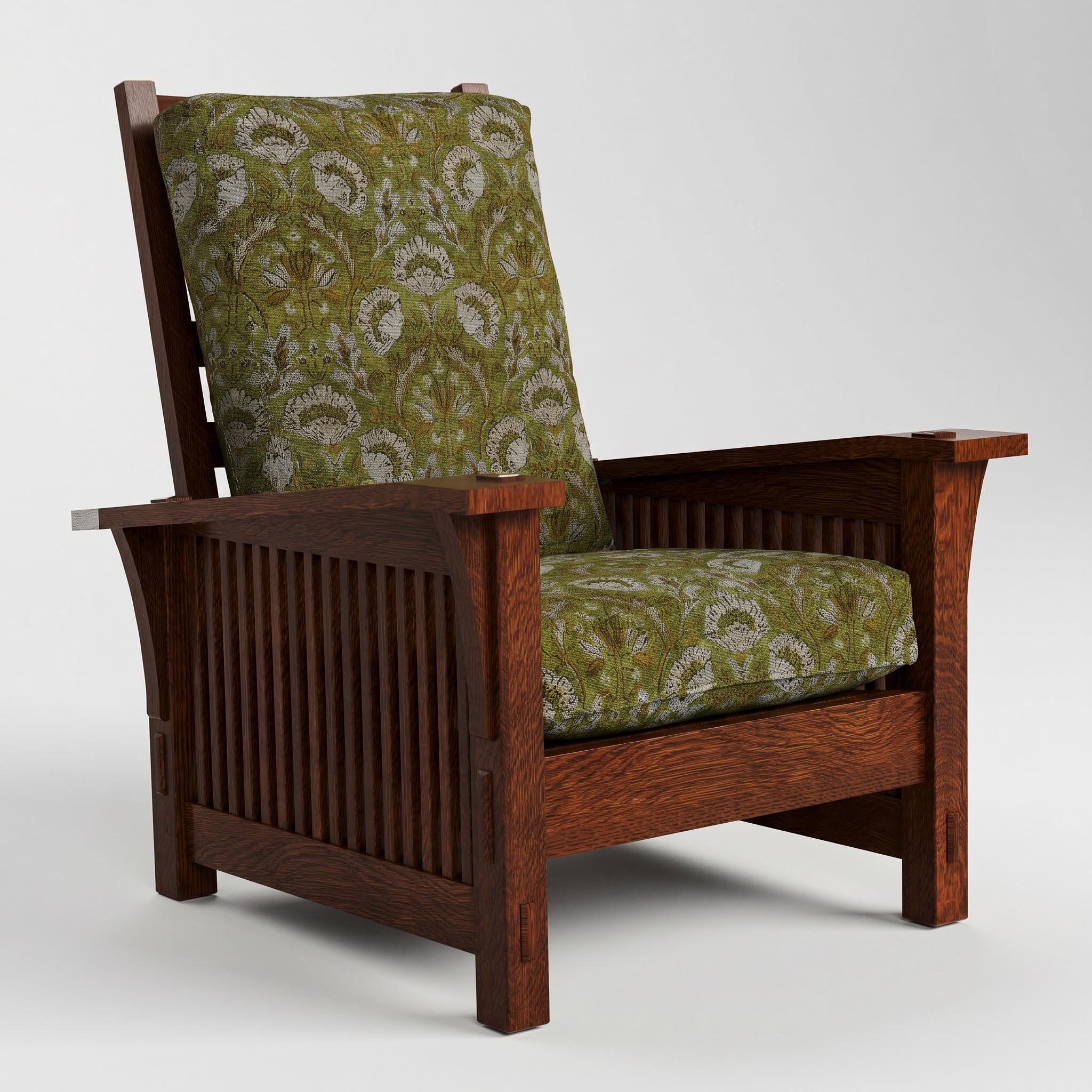 Stickley Spindle Morris Chair with Loose Cushion