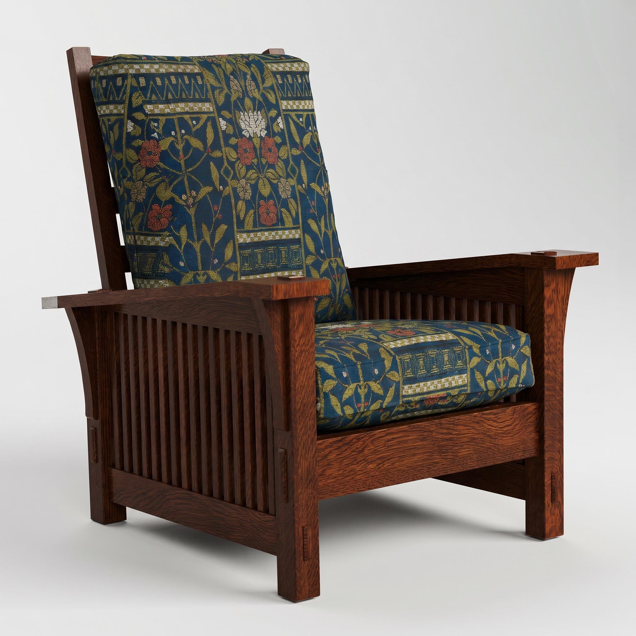 Stickley Spindle Morris Chair with Loose Cushion
