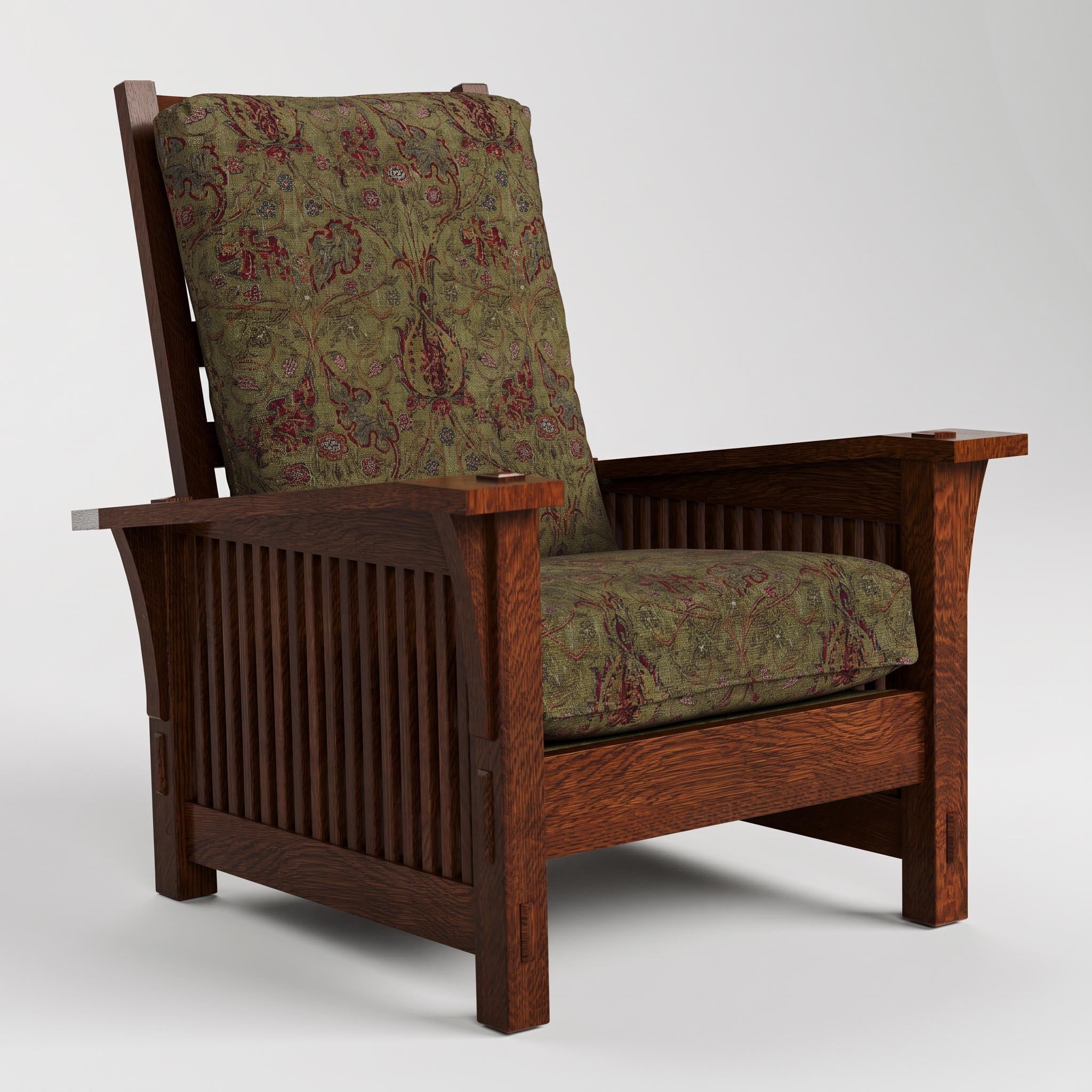 Stickley Spindle Morris Chair with Loose Cushion