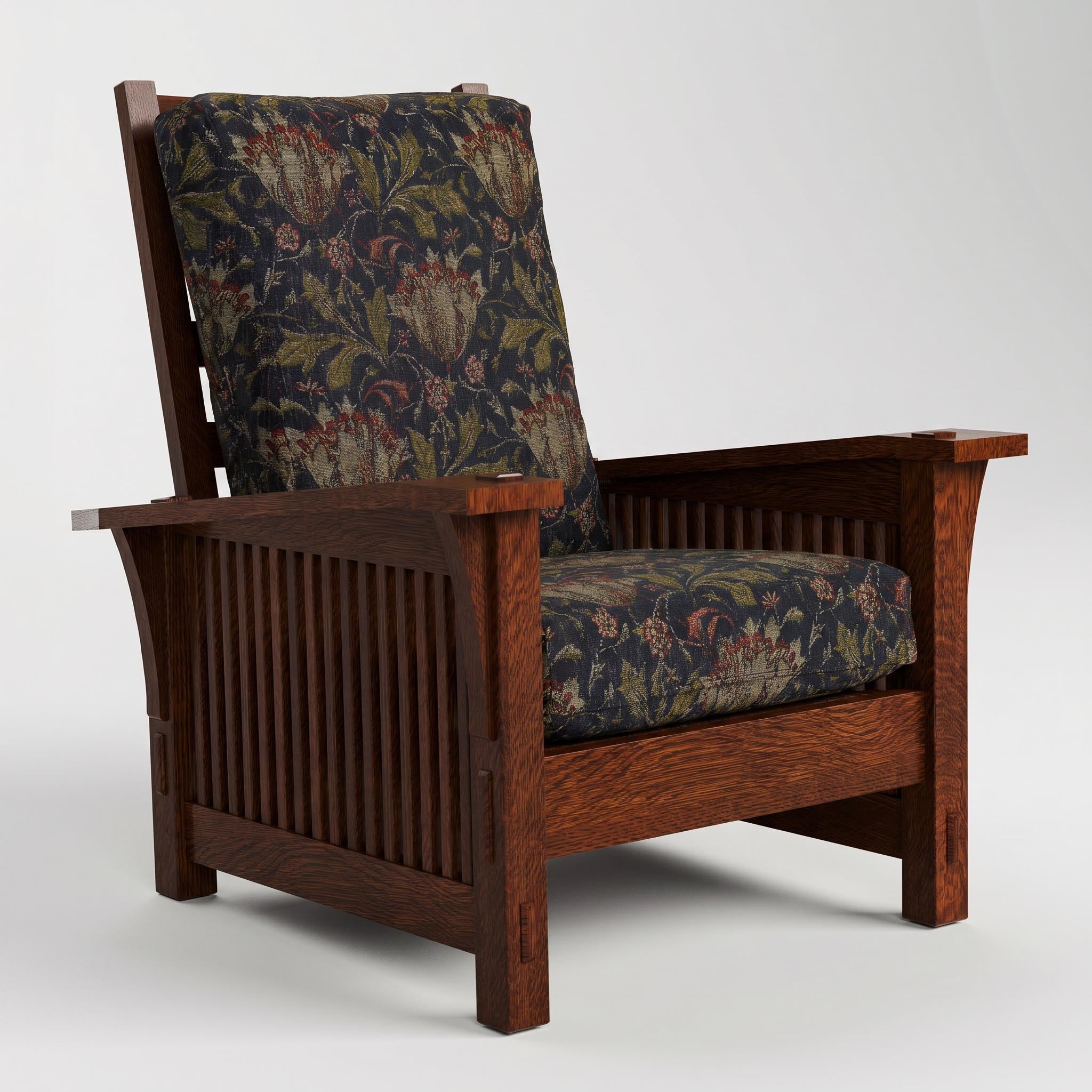 Stickley Spindle Morris Chair with Loose Cushion