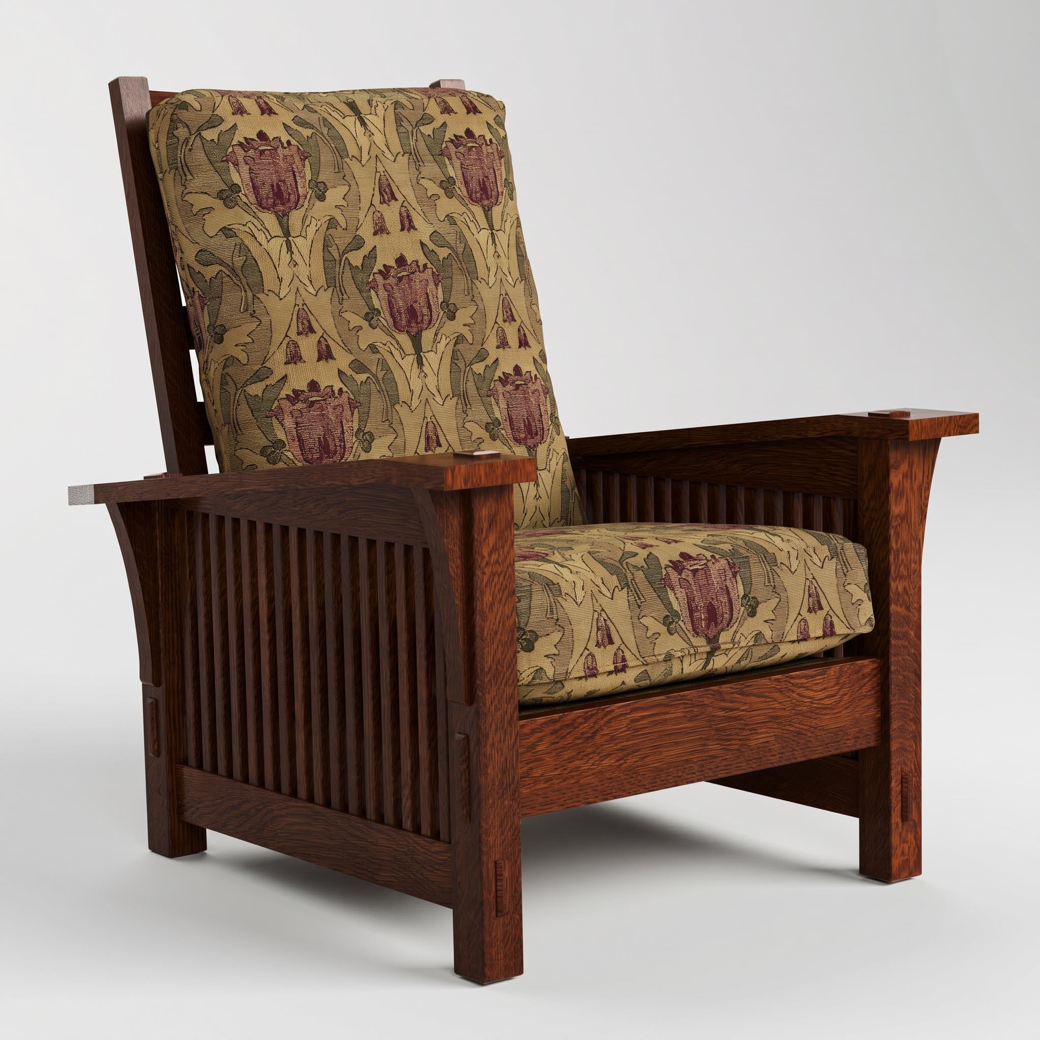 Stickley Spindle Morris Chair with Loose Cushion