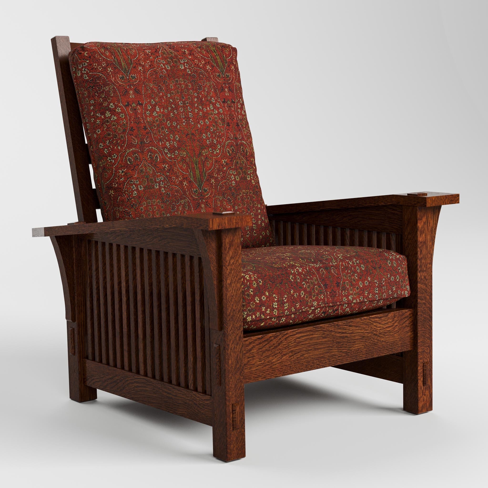 Stickley Spindle Morris Chair with Loose Cushion